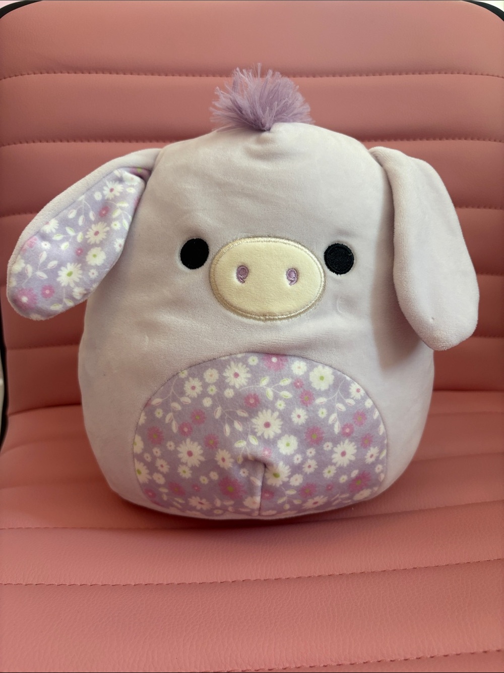 Squishmallows Lilac Horse with flowers